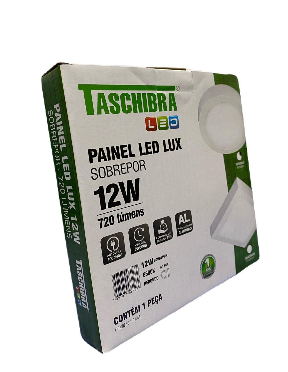 Painel LED LUX Sobrepor 12W 6500K Redondo Taschibra - Image 3
