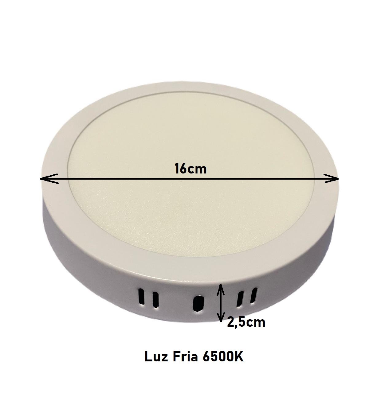 Painel LED LUX Sobrepor 12W 6500K Redondo Taschibra - Image 2