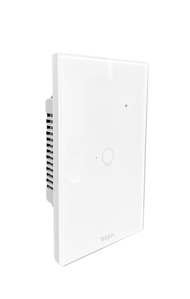 Interruptor Inteligente 1 Botão Branco 4x2 WiFi Elgin