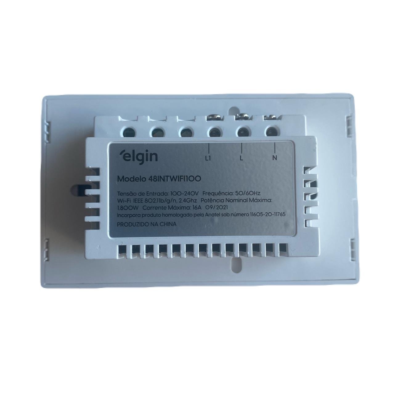Interruptor Inteligente 1 Botão Branco 4x2 WiFi Elgin - Image 4