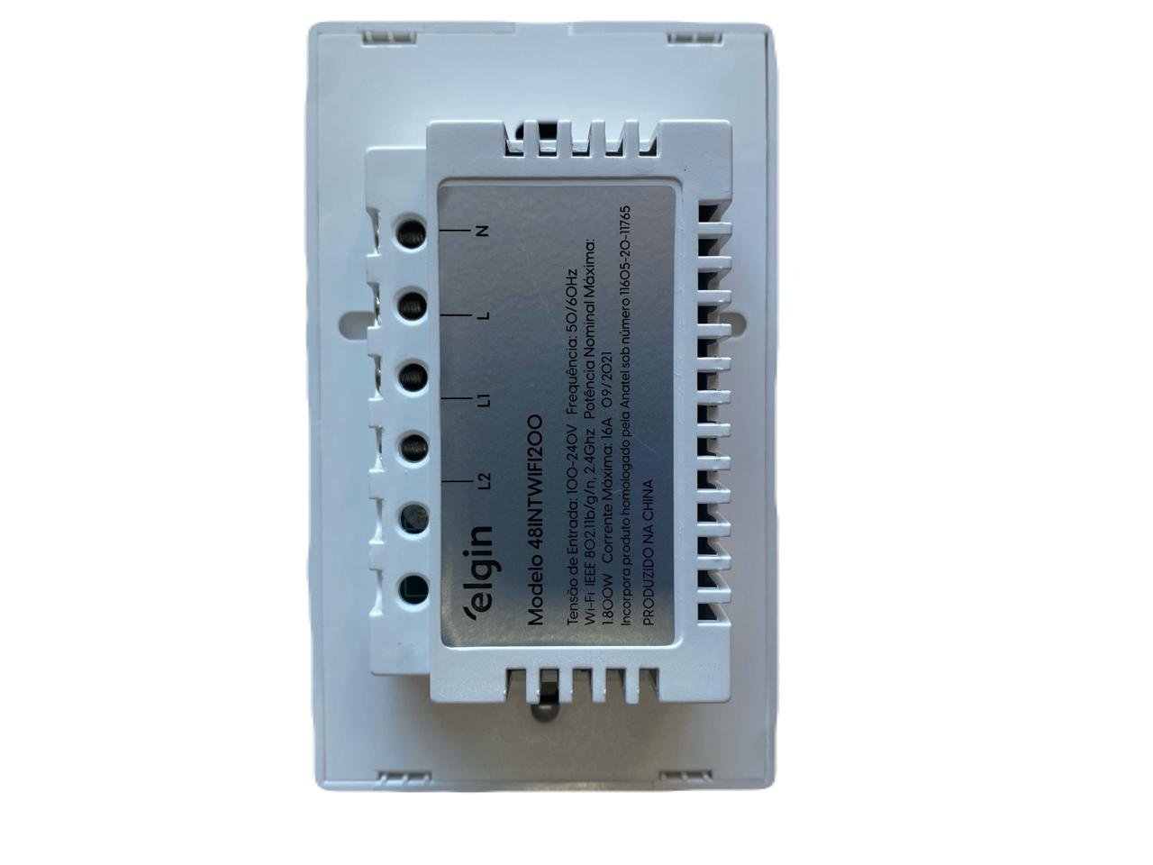 Interruptor Inteligente 2 Botões Branco 4x2 WiFi Elgin - Image 3