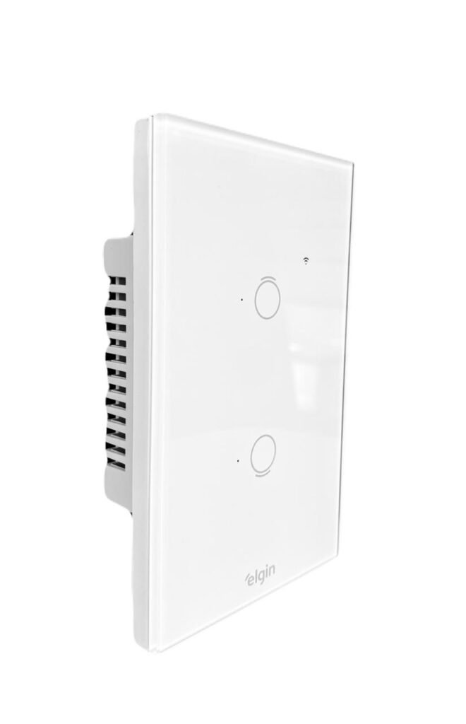 Interruptor Inteligente 2 Botões Branco 4x2 WiFi Elgin